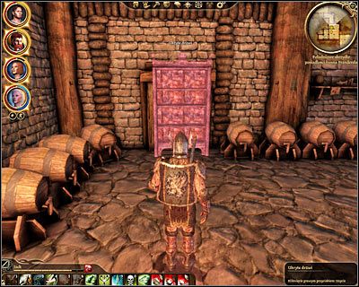 Wybierz teraz zachodni korytarz, prowadzący do miejsca, w którym poprzednio wpadłeś w pułapkę (M75, 2) - Dragon Age Początek: Fala przestępstw (2) (Denerim) - Dragon Age: Początek - poradnik do gry