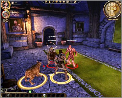 Po wyjściu ze swojej komnaty skieruj się w lewo i zabij dwóch wrogów stojących przy wejściu do [Zamek Cousland - Pokój teyrna Couslanda ] (M15, 8) - Dragon Age Początek: Zdrada Howea - Dragon Age: Początek - poradnik do gry