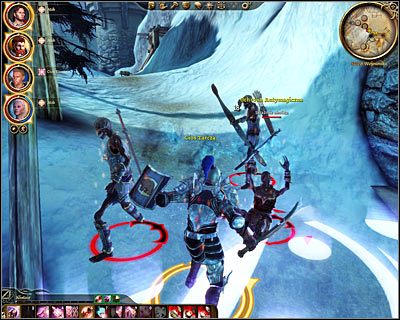 Podejdź trochę do przodu, a zaczniesz być atakowany przez szkielety - Szczyt wojownika (1) | DLC - Twierdza Strażnika | Dragon Age Początek - Dragon Age: Początek - poradnik do gry