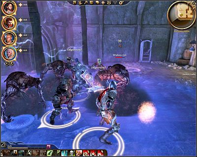 W obu przypadkach zostaniesz zmuszony do ochraniania swojego nowego sojusznika , przebywając w tym samym pomieszczeniu, w którym stoczyłeś już wcześniej bitwę z Demonem szału (DLC2, 9) - Szczyt wojownika (4) | DLC - Twierdza Strażnika | Dragon Age Początek - Dragon Age: Początek - poradnik do gry