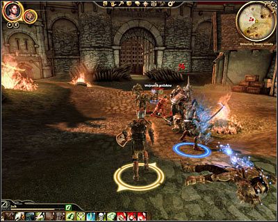 Bitwa rozpocznie się w [Denerim - Bramy miasta ] (M76, 1) - Dragon Age Początek: Ostateczna bitwa (1) - Dragon Age: Początek - poradnik do gry
