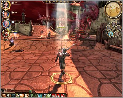 Po obejrzeniu krótkiego wstępu przystąpisz do ostatecznej bitwy z arcydemonem (M81, 1) - Dragon Age Początek: Ostateczna bitwa (3) - Dragon Age: Początek - poradnik do gry