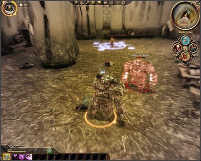 Po pokonaniu wszystkich wrogów porozmawiaj z Przeklętym śniącym (M39, 6), przez którego nagrodzony zostaniesz odblokowaniem możliwości przeistaczania się w golema - Dragon Age Początek: Zagubiony w snach (4) - Dragon Age: Początek - poradnik do gry