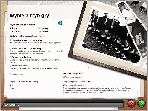 Jest to najbardziej kompletny tryb, jaki oferuje Fifa Manager 10 - Tryby gry - Pierwsze kroki - FIFA Manager 10 - poradnik do gry