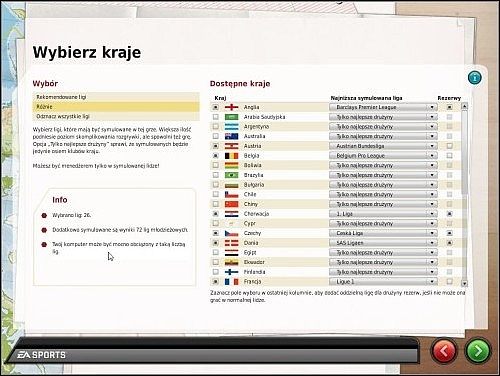 Warto w tym celu wybrać którąś z mniejszych drużyn, z chociażby polskiej ligi - Wybór klubu - Pierwsze kroki - FIFA Manager 10 - poradnik do gry
