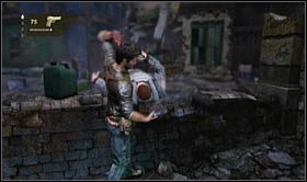 W okolicy jest pięciu przeciwników i wszystkich można pokonać, bez podnoszenia alarmu - Rozdział 12 Zdążyć na pociąg | Opis przejścia Uncharted 2 Among Thieves - Uncharted 2: Among Thieves - poradnik do gry