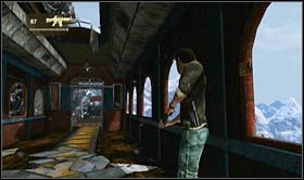 Niestety przeskakując do miejsca, gdzie jeszcze przed momentem stacjonował oponent, do akcji wkroczy helikopter - Rozdział 14 Światełko na końcu tunelu | Opis przejścia Uncharted 2 Among Thieves - Uncharted 2: Among Thieves - poradnik do gry