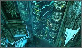 Łapiąc się ich przejdź do góry i skocz w kierunku drążka, który okaże się być dźwignią - Rozdział 18 Serce z lodu (1) | Opis przejścia Uncharted 2 Among Thieves - Uncharted 2: Among Thieves - poradnik do gry