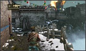 W ten sposób wyląduje w miejscu, gdzie o mały włos czołg nie najedzie na Nate - Rozdział 20 Kotek i mysz (2) | Opis przejścia Uncharted 2 Among Thieves - Uncharted 2: Among Thieves - poradnik do gry