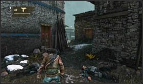 Tam czeka Cię będzie przechadzka pomiędzy murowanymi domami (natkniesz się na dwóch najemników) odbijając cały czas w prawo i trzymając się z dala od drogi, do momentu aż dotrzesz do urwiska - Rozdział 20 Kotek i mysz (2) | Opis przejścia Uncharted 2 Among Thieves - Uncharted 2: Among Thieves - poradnik do gry