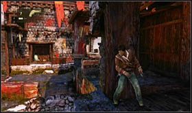 Wewnątrz budynku znajdować się będzie ostatni nieprzyjaciel, którego pokonasz z zaskoczenia - Rozdział 22 Gompa (1) | Opis przejścia Uncharted 2 Among Thieves - Uncharted 2: Among Thieves - poradnik do gry