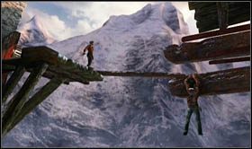 Przejdź nim do końca i podsadź Elenę, by wskoczyła na kładkę powyżej - Rozdział 22 Gompa (3) | Opis przejścia Uncharted 2 Among Thieves - Uncharted 2: Among Thieves - poradnik do gry