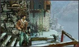 Dalsza droga prowadzić będzie w dół budynku, po jego zewnętrznej ścianie - Rozdział 23 Znowu razem (1) | Opis przejścia Uncharted 2 Among Thieves - Uncharted 2: Among Thieves - poradnik do gry