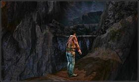 Następnie rozpędź się i skocz w kierunku skały, na której Flynn już powinien się znajdować - Rozdział 24 Droga do Shambhali | Opis przejścia Uncharted 2 Among Thieves - Uncharted 2: Among Thieves - poradnik do gry