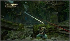 Po wejściu na teren ruin i usłyszeniu od bohaterów że nie jesteście sami, przygotuj się na intensywna wymianę ognia (przeciwnicy pojawiać się będą dokładnie z tego samego miejsca, z którego Ty tam trafiłeś) - Rozdział 25 Raj zdruzgotany (2) | Opis przejścia Uncharted 2 Among Thieves - Uncharted 2: Among Thieves - poradnik do gry