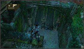 Dotrzesz w ten sposób do murku, pod którym leżeć będzie granatnik - Rozdział 25 Raj zdruzgotany (2) | Opis przejścia Uncharted 2 Among Thieves - Uncharted 2: Among Thieves - poradnik do gry