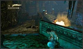 W jej wnętrzu, w pierwszej sali do której trafisz [sekret 6] , dojdzie do intensywnej wymiany ognia - Rozdział 25 Raj zdruzgotany (2) | Opis przejścia Uncharted 2 Among Thieves - Uncharted 2: Among Thieves - poradnik do gry