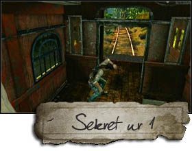 Skarb pierwszy znajduje się już na początku etapu, we wnętrzu startowego wagonu - Rozdział 13 Lokomotywa | Sekrety w Uncharted 2 Among Thieves - Uncharted 2: Among Thieves - poradnik do gry