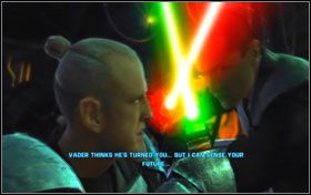 Ostatni znajduje się za kadłubem TIE Fightera po prawej stronie, na samym końcu montażowni - Misja 01 - TIE Fighter Factory (cz.3) - Opis przejścia - Star Wars: The Force Unleashed - Ultimate Sith Edition - poradnik do gry