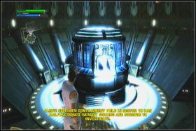 Poziom rozpoczynasz, stojąc w czymś na kształt szklanej gabloty - Misja 04 - The Empirical - Opis przejścia - Star Wars: The Force Unleashed - Ultimate Sith Edition - poradnik do gry