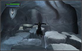 Po pokonaniu Wamp rozbij cienką warstwę lodu zagradzającą przejście do dalszej części korytarza - Hoth (cz.1) - Dodatki - Star Wars: The Force Unleashed - Ultimate Sith Edition - poradnik do gry