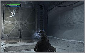 W kolejnym korytarzu napotkasz grupę szturmowców z działkiem E-Web - Hoth (cz.2) - Dodatki - Star Wars: The Force Unleashed - Ultimate Sith Edition - poradnik do gry