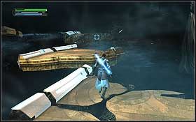 Przed Tobą zawalony korytarz - Jedi Temple (cz.2) - Dodatki - Star Wars: The Force Unleashed - Ultimate Sith Edition - poradnik do gry