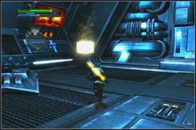 Jeszcze jeden znajdziesz w rogu na jeszcze niższym poziomie - Misja 09 - Death Star (cz.2) - Opis przejścia - Star Wars: The Force Unleashed - Ultimate Sith Edition - poradnik do gry