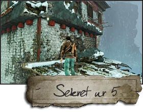 Po opuszczeniu zaciemnionego pomieszczenia, trafisz na dach - Rozdział 23 | Sekrety - Lokalizacja | Uncharted 2 Among Thieves - Uncharted 2: Among Thieves - poradnik do gry