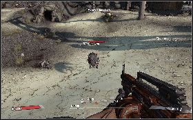 Po rozmowie z Dr Zedem [1] otrzymasz zadanie zabicia pięciu skagów, które mają legowisko na południe od bramy - Skags At The Gate | Arid Badlands do Borderlands - Borderlands - poradnik do gry