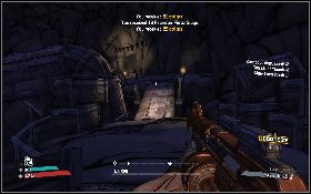 Po opuszczeniu jaskini [4] , w której warto trochę się dozbroić, czeka cię tutaj sporo pojedynków ze skagami - Nine-Toes part 2 | Arid Badlands | Solucja Borderlands - Borderlands - poradnik do gry