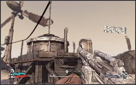 Drugi jest nieco dalej na południowym wschodzie [3] (lewy obrazek) , a trzeci na południowym zachodzie [4] (prawy obrazek) - Braking Wind | Arid Badlands | Solucja Borderlands - Borderlands - poradnik do gry