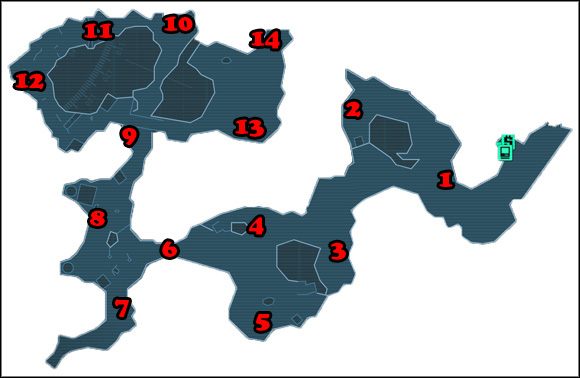 [1] - [14] - złoża kryształów - Shock Crystal Harvest | Arid Badlands | Solucja Borderlands - Borderlands - poradnik do gry