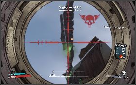 Porozmawiaj z Sandersem [1] , który zleci ci zadanie oczyszczenia z ciał rakków jeden z wiatraków [2] (lewy obrazek) - What Hit The Fan | Arid Badlands | Solucja Borderlands - Borderlands - poradnik do gry