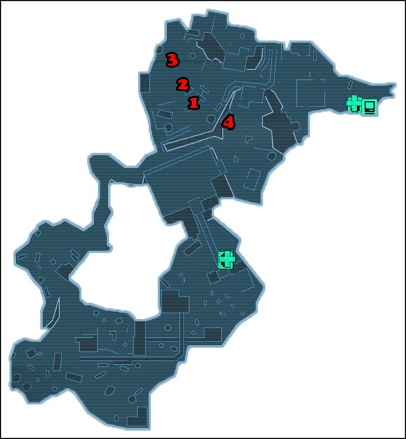 [1] - [3] - miejsca na ładunki wybuchowe - Schemin That Sabotage | Arid Badlands | Solucja Borderlands - Borderlands - poradnik do gry