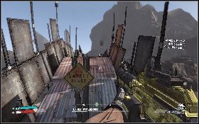 Po rozmowie z Ernestem [1] udaj się do obozu na zachodzie [2] - Big Game Hunter | Dahl Headlands | Solucja Borderlands - Borderlands - poradnik do gry