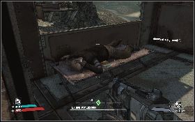 Skieruj się na południowy wschód [2] i podejdź do rampy (lewy obrazek) , prowadzącej na szczyt wieży - Missing Persons | New Heaven | Solucja Borderlands - Borderlands - poradnik do gry