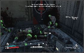 Po wejściu do Old Heaven od razu zobaczysz ciała zabitych żołnierzy [1] (lewy obrazek) - Smoke Signals | New Heaven | Solucja Borderlands - Borderlands - poradnik do gry