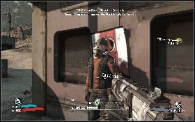 Erik Franks stoi we wschodniej części New Heaven [1] (lewy obrazek) - Jaynistown | New Heaven | Solucja Borderlands - Borderlands - poradnik do gry