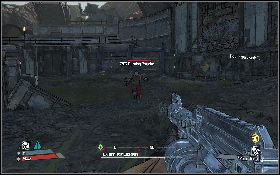 Po rozmowie z Durdenem [1] uzbrój się dobrze i skieruj się na arenę [2] (lewy obrazek) - Circle Of Slaughter part 1 | Rust Commons East | Solucja Borderlands - Borderlands - poradnik do gry