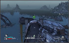 W centrum mapy [1] znajdziesz uszkodzonego Claptrapa - Claptrap Rescue Trash Coast | Trash Coast i Old Heaven | Solucja Borderlands - Borderlands - poradnik do gry