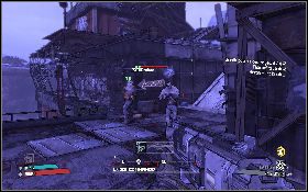 Po wjechaniu na górę przygotuj się na odparcie kilku fal przeciwników (lewy obrazek) - The Final Piece | Salt Flats | Solucja Borderlands - Borderlands - poradnik do gry