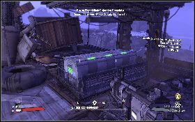 Sam Baron (lewy obrazek) nie jest zbyt odporny na obrażenia, dlatego najlepiej do niego podbiec i ostrzelać go mocną bronią - The Final Piece | Salt Flats | Solucja Borderlands - Borderlands - poradnik do gry