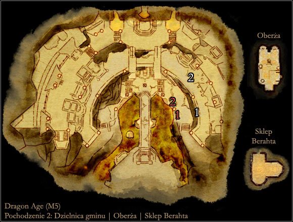 2 - Pochodzenie 2 - Krasnolud plebejusz | Mapy lokacji | Dragon Age Początek - Dragon Age: Początek - poradnik do gry