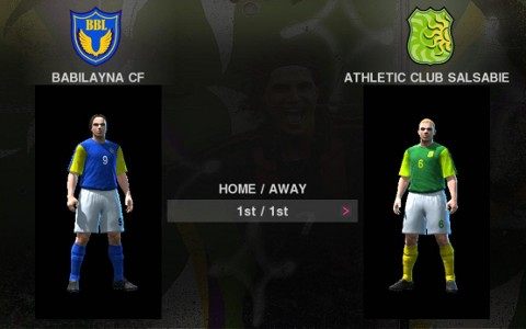 Pierwszy mecz zawsze rozgrywany jest między tymi dwoma drużynami. - Pierwszy mecz i mecze treningowe | Become a Legend w Pro Evolution Soccer 2010 - Pro Evolution Soccer 2010 - poradnik do gry