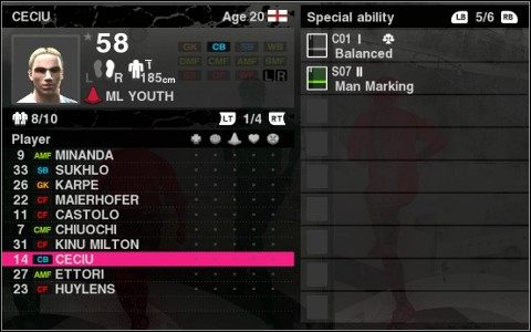 Przy wyborze juniora zwróć uwagę na to, czy ma już jakąś specjalną umiejętność (kartę). Jej posiadanie to duży atut, ponieważ wyuczenie takiej umiejętności jest bardzo drogie. - Drużyna młodzieżowa | Master League w Pro Evolution Soccer 2010 - Pro Evolution Soccer 2010 - poradnik do gry