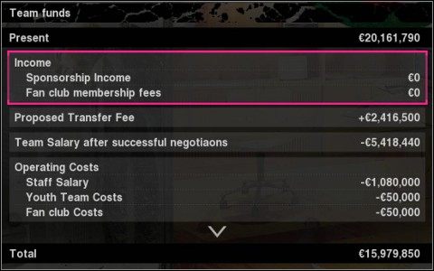 Uważaj, aby na początku września (wtedy jest robiony bilans) nie być na minusie. Może to spowodować, że zostanie Ci zabronione przeprowadzanie jakichkolwiek transferów. - Finanse | Master League w Pro Evolution Soccer 2010 - Pro Evolution Soccer 2010 - poradnik do gry
