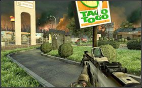Wyjdź po drabince na górę, szybko podnieś leżące na ziemi pociski i zlikwiduj drugi śmigłowiec #1 - Akt II - Rosomaki! | Kampania Call of Duty Modern Warfare 2 - Call of Duty: Modern Warfare 2 - poradnik do gry