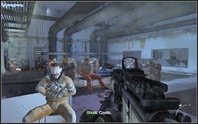 Po dotarciu do drzwi #1 ponownie zastosuj C4 oraz oczyść pomieszczenie z wrogich jednostek #2 - Akt II - Jedyny łatwy dzień... był wczoraj | Kampania - Call of Duty: Modern Warfare 2 - poradnik do gry