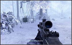 Po ucieczce przed opancerzonym pojazdem, gdy będziesz musiał zadecydować czy chcesz zabić trzech stojących wrogów czy też nie - Akt III | Materiały wywiadowcze Call of Duty Modern Warfare 2 - Call of Duty: Modern Warfare 2 - poradnik do gry